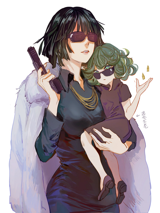 tatsumaki and fubuki (one-punch man) drawn by achyue