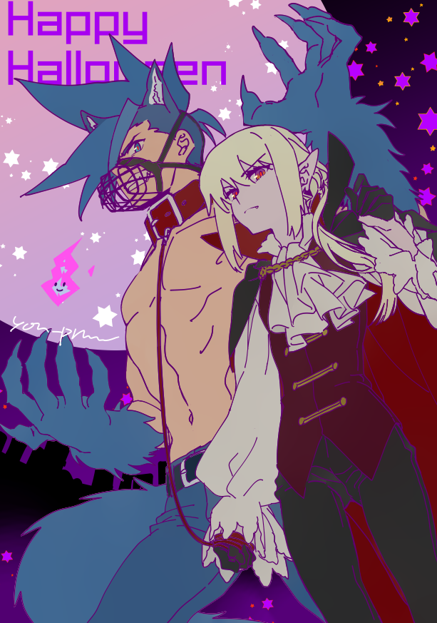 lio fotia and galo thymos (promare) drawn by yon_prmr