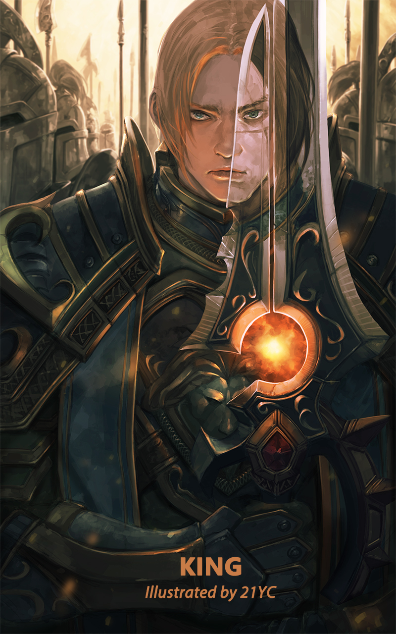 priest, anduin wrynn, and varian wrynn (warcraft and 1 more) drawn by 21yc_(september_breeze)