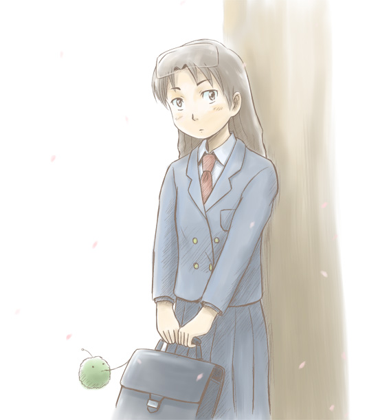 amasawa yuuko and mojo (dennou coil) drawn by minami_juujisei