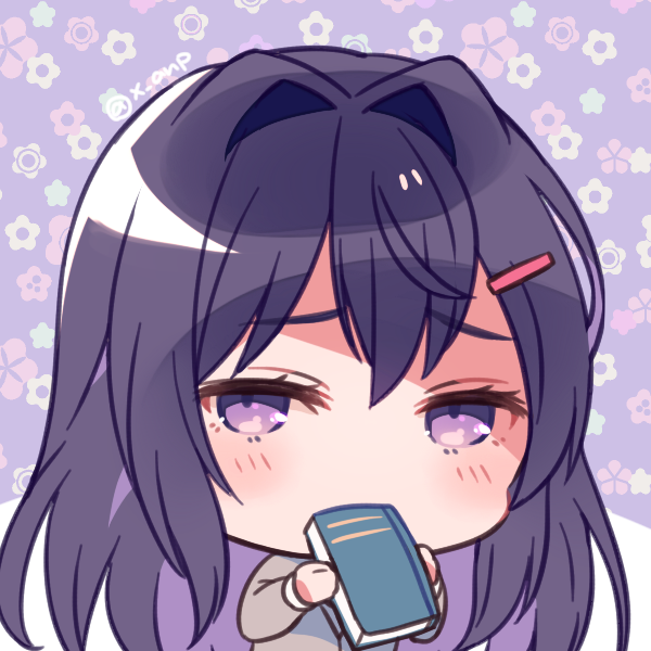 yuri (doki doki literature club) drawn by yuiki_yuu