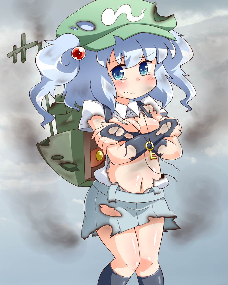 kawashiro nitori (touhou and 1 more) drawn by jinnouchi_akira