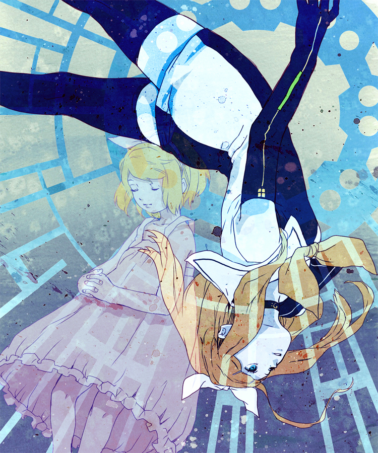 kagamine rin (vocaloid and 1 more) drawn by batako