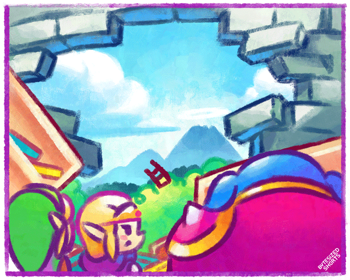 link, princess zelda, and ganon (the legend of zelda and 1 more) drawn by bytesizedshorts