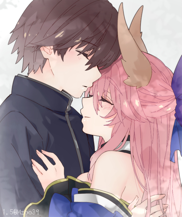 tamamo, tamamo no mae, and kishinami hakuno (fate and 2 more) drawn by osakana_(rrg0123)