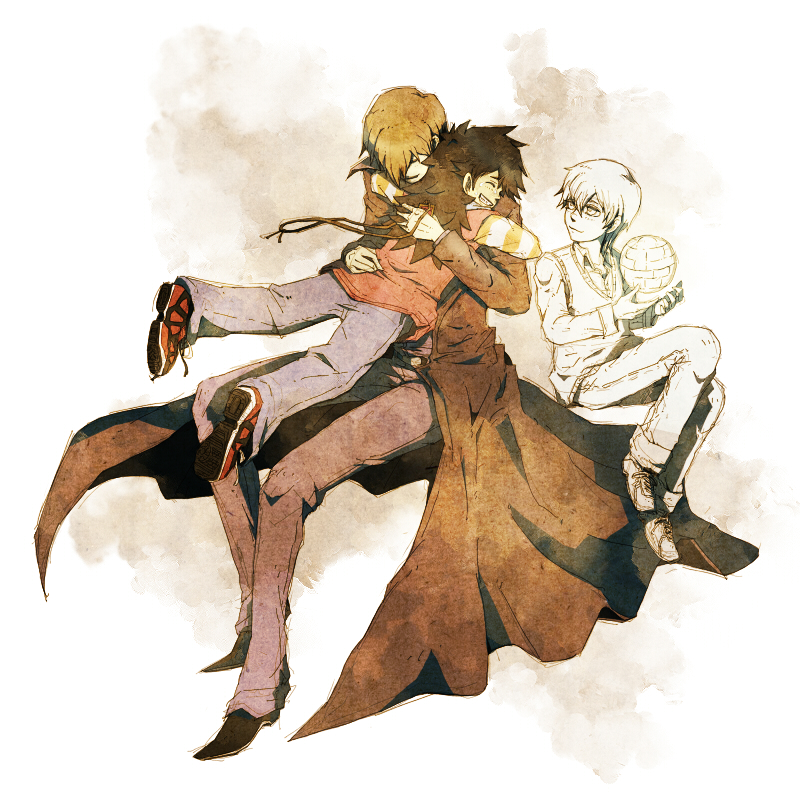 kaiba seto and kaiba mokuba (yu-gi-oh! and 1 more) drawn by kanzyuku