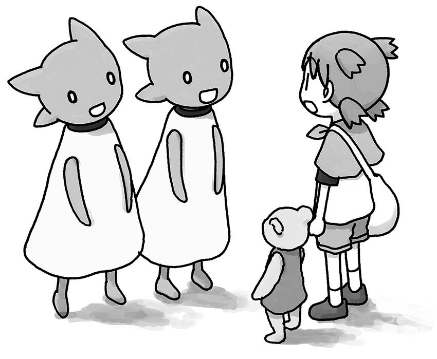 koiwai yotsuba and duralumin (yotsubato!) drawn by azuma_kiyohiko