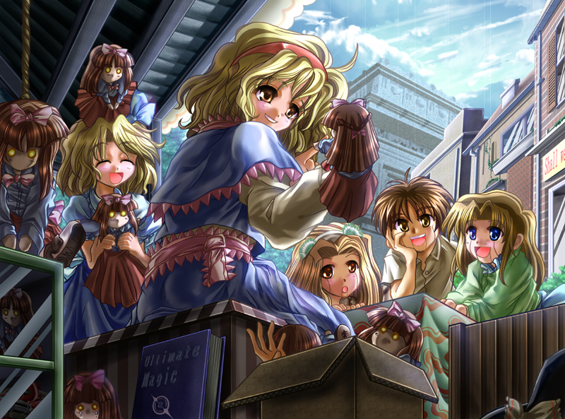 alice margatroid and hourai doll (touhou) drawn by amamizu_(myofuu_kai)