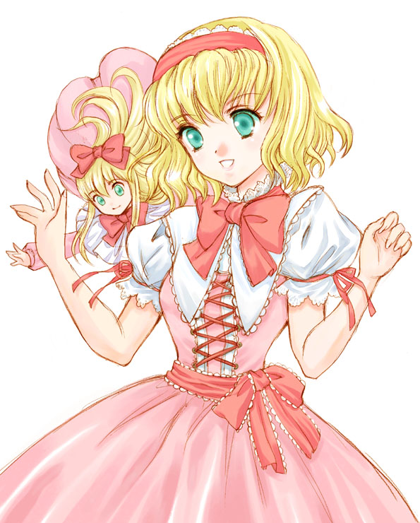 alice margatroid and shanghai doll (touhou) drawn by hanaki_misa