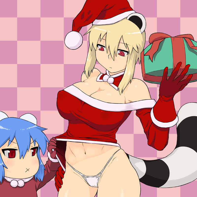 araiguma-san and ms. squirrel (original) drawn by tsukudani_(coke-buta)