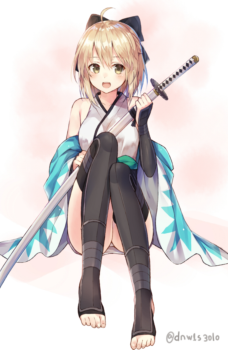 okita souji (fate and 1 more) drawn by huwari_(dnwls3010)