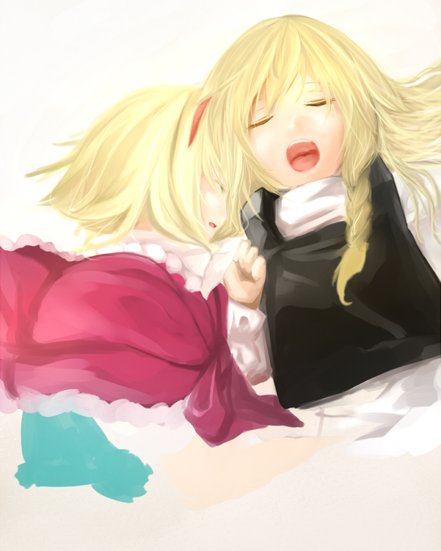 kirisame marisa and alice margatroid (touhou) drawn by ryoku