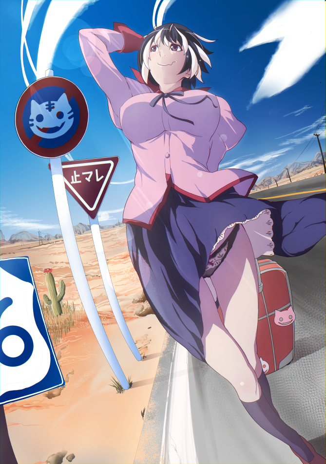 hanekawa tsubasa (monogatari and 2 more) drawn by gesugesu_ahoaho