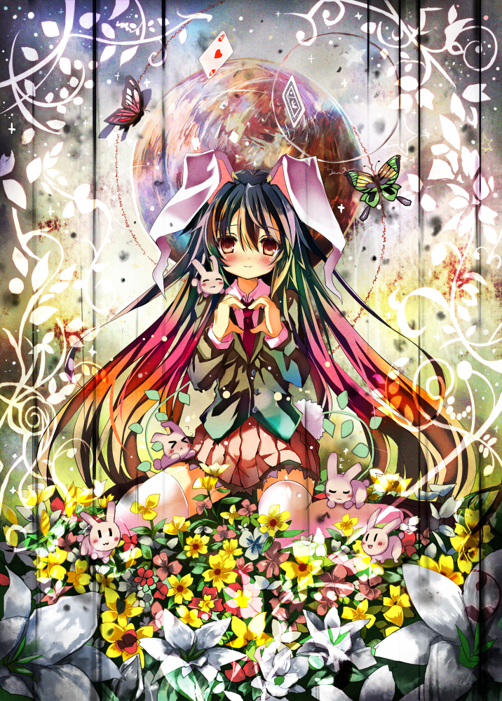 reisen udongein inaba and inaba mob (touhou) drawn by shino_(eefy)