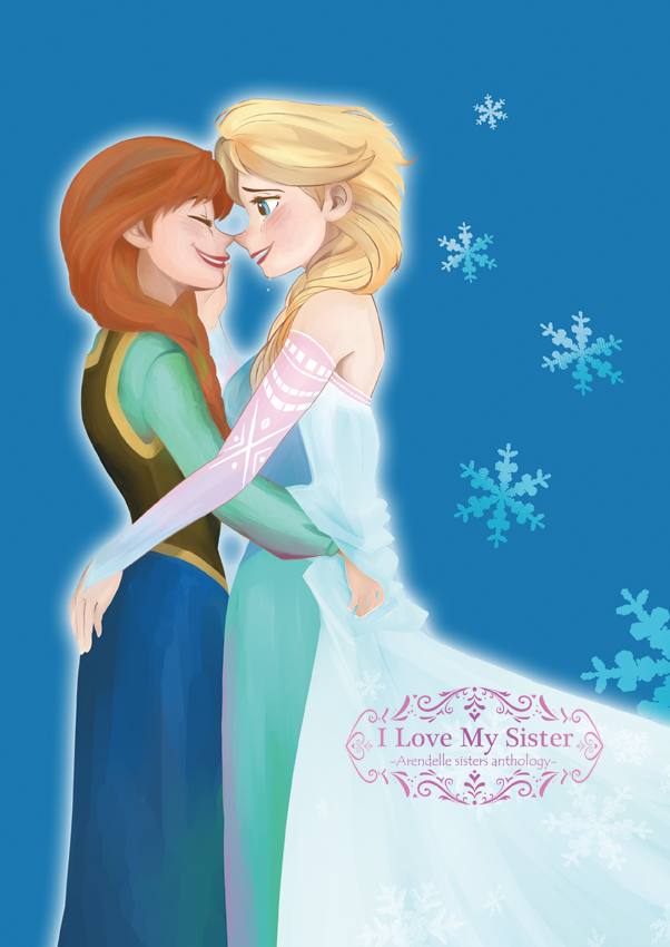 elsa and anna (frozen) drawn by tom_(tomfrozen)