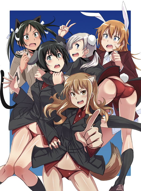 charlotte e. yeager, francesca lucchini, fernandia malvezzi, luciana mazzei, and martina crespi (world witches series and 1 more) drawn by ulrich_(tagaragakuin)
