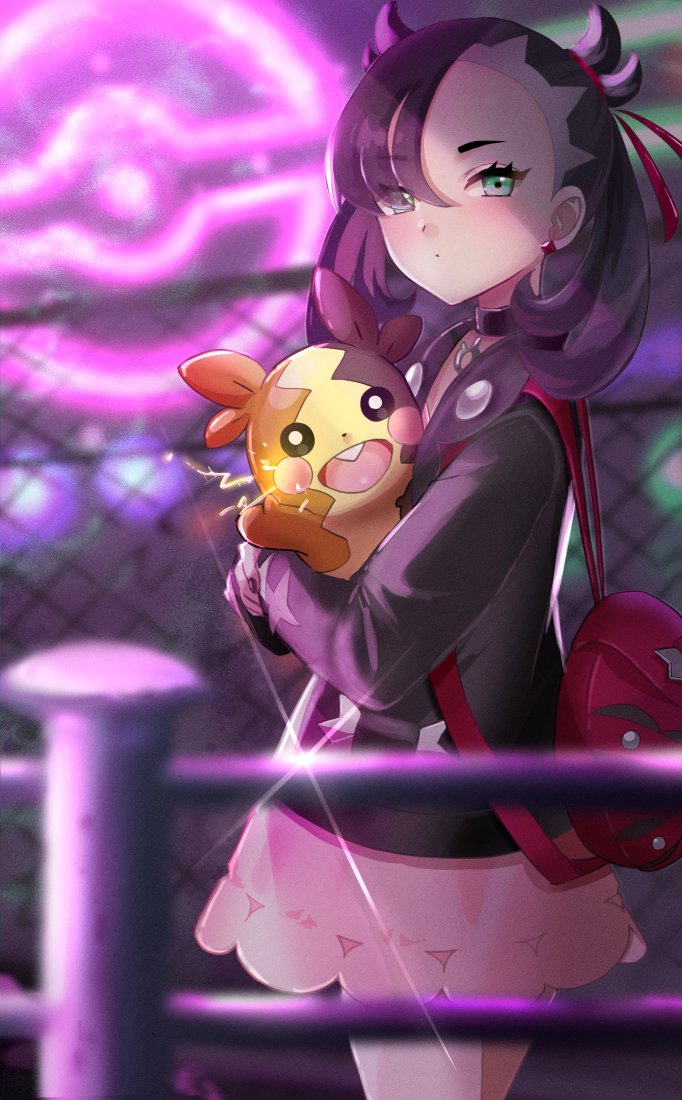 marnie and morpeko (pokemon and 1 more) drawn by setta_shu