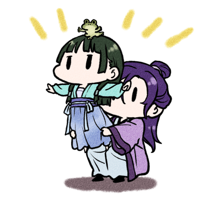 maomao and jinshi (kusuriya no hitorigoto) drawn by nekokurage_(gen'eikai_tsuushin)