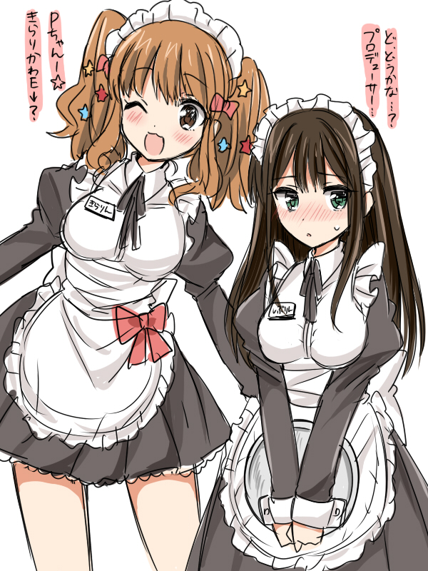 shibuya rin and moroboshi kirari (idolmaster and 1 more) drawn by tsukudani_norio