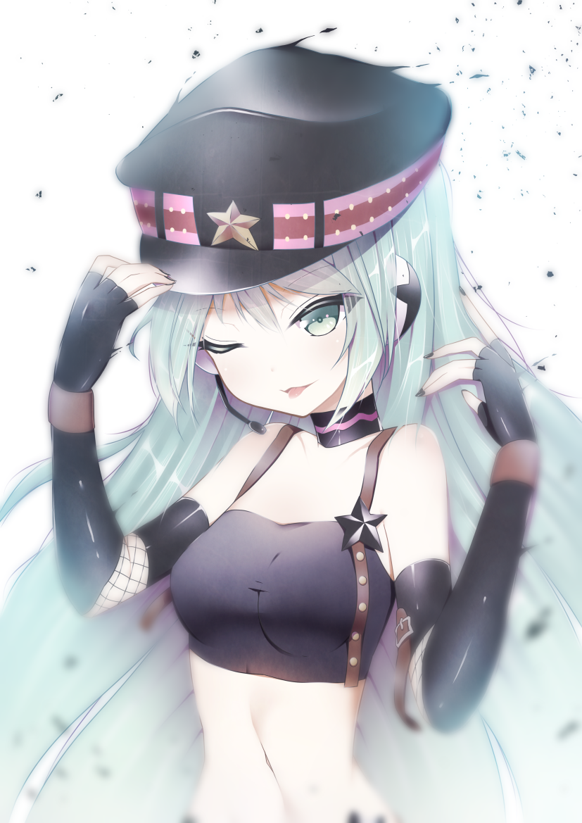 hatsune miku (vocaloid and 2 more) drawn by giryu