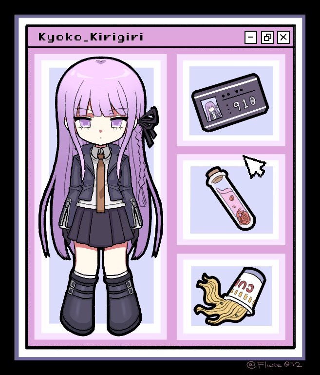 kirigiri kyoko (danganronpa and 1 more) drawn by fue_(flute032)