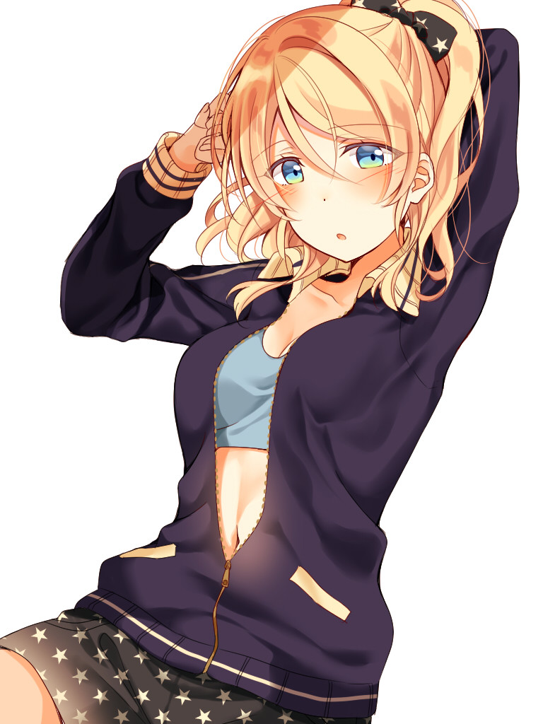 ayase eli (love live! and 1 more) drawn by mogu_(au1127)