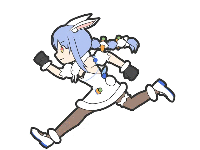 usada pekora and don-chan (hololive and 1 more) drawn by tian_nya