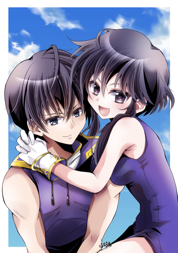 larcei and scathach (fire emblem and 1 more) drawn by mahiruno