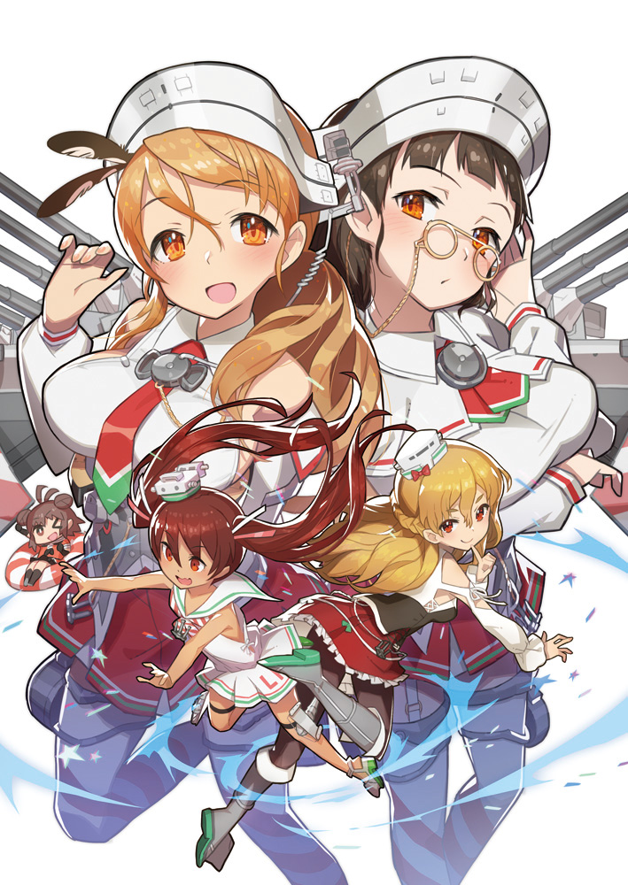 naka, libeccio, zara, littorio, and roma (kantai collection) drawn by saitou_naoki