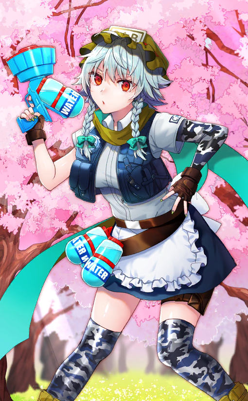 izayoi sakuya (touhou and 1 more) drawn by 13_(spice!!)