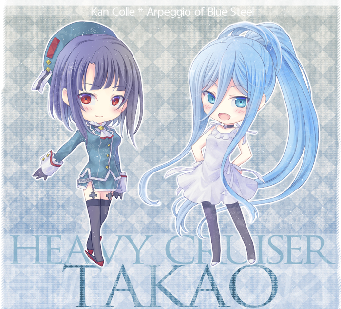 takao (kantai collection and 1 more) drawn by soukuu_kizuna