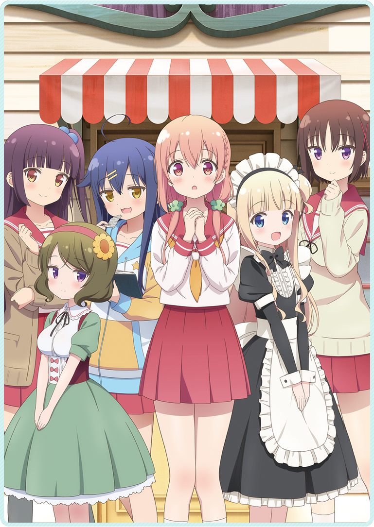 sakuragi hinako, hagino chiaki, natsukawa kuina, hiiragi mayuki, nakajima yua, and 1 more (hinako note) drawn by ueta_kazuyuki
