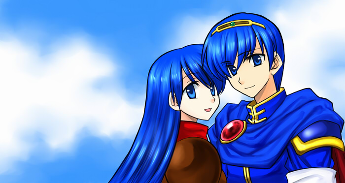 marth and caeda (fire emblem and 1 more) drawn by bo_(774berry)
