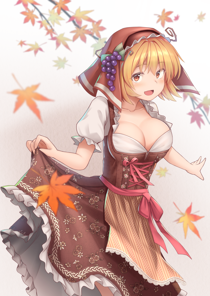 aki minoriko (touhou) drawn by shiratsuki_shiori