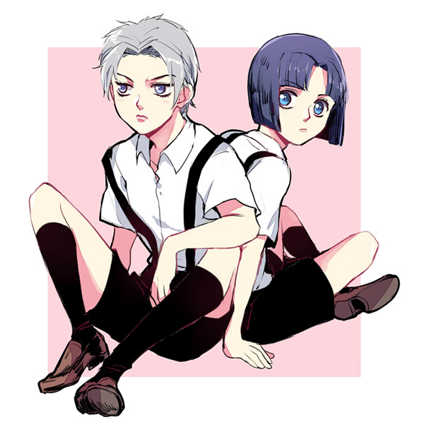bruno bucciarati and leone abbacchio (jojo no kimyou na bouken and 1 more) drawn by rena_(renasight)