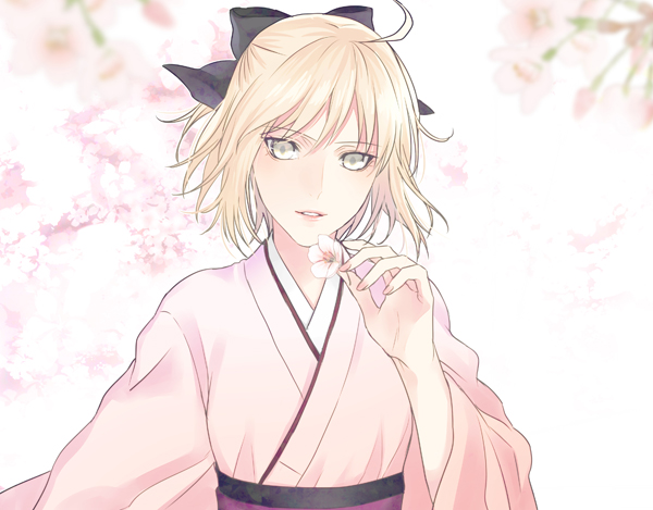 okita souji (fate and 1 more) drawn by kanameyura