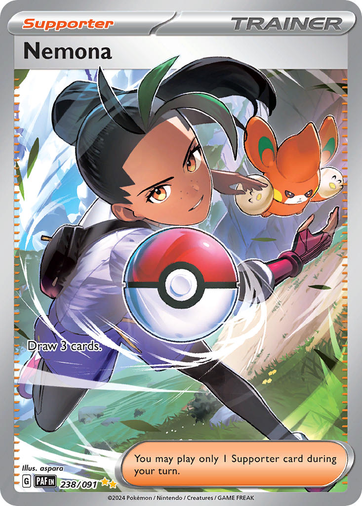 nemona and pawmi (pokemon and 2 more) drawn by aspara