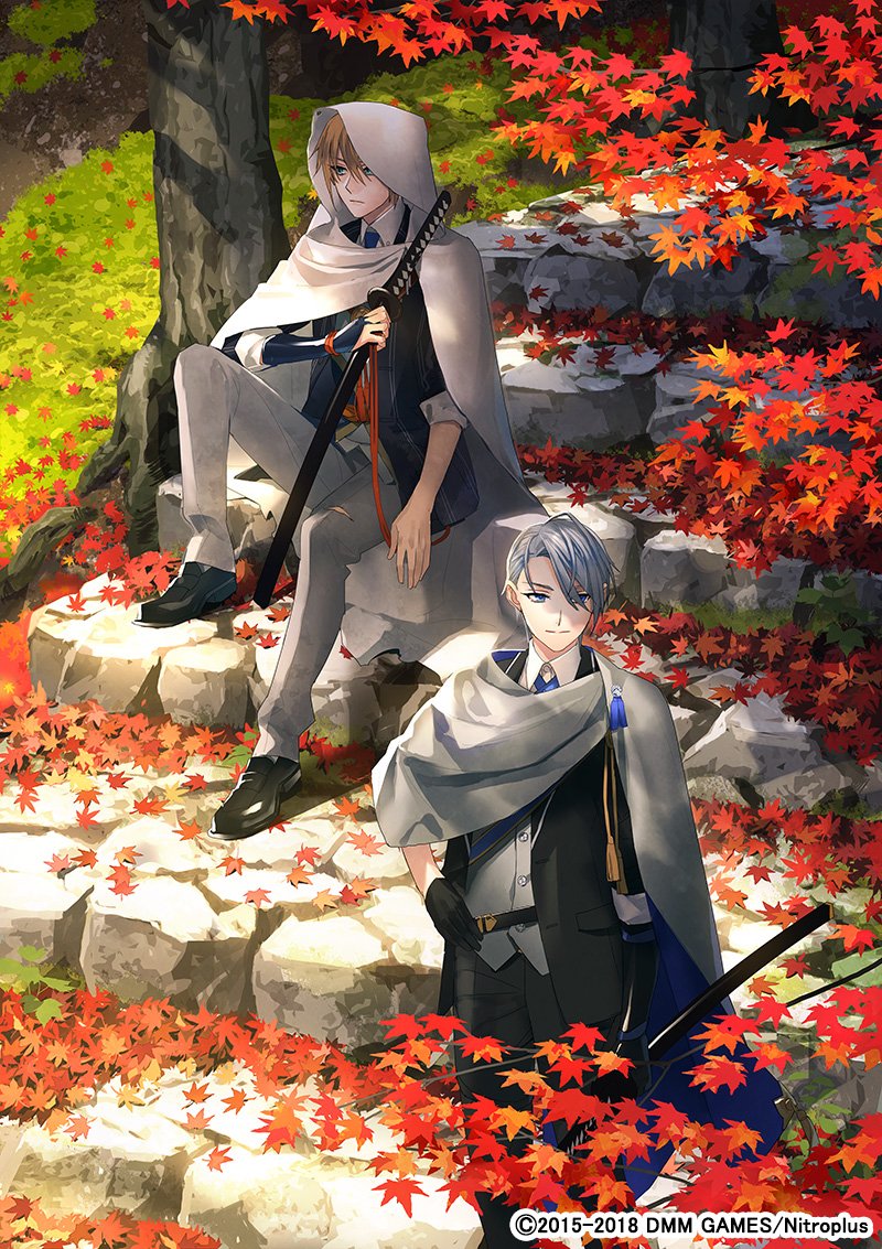 yamanbagiri kunihiro and yamanbagiri chougi (touken ranbu and 1 more) drawn by toichi_(ik07)