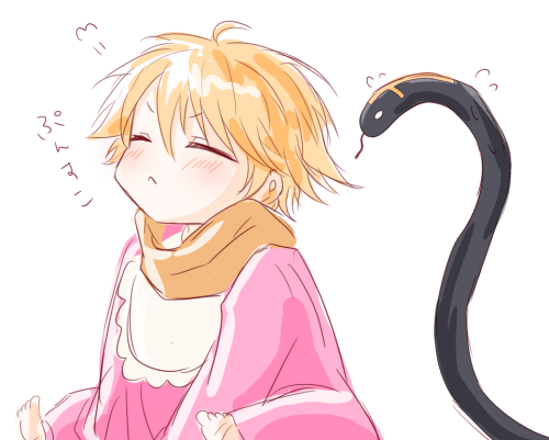 alicein mikuni and doubt doubt (servamp) drawn by taru_(imo_sleepy)