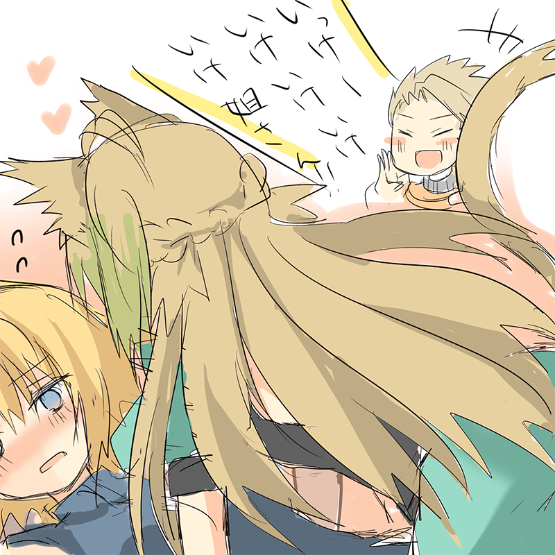 jeanne d'arc, atalanta, and achilles (fate and 1 more) drawn by akafuku_pukoemon