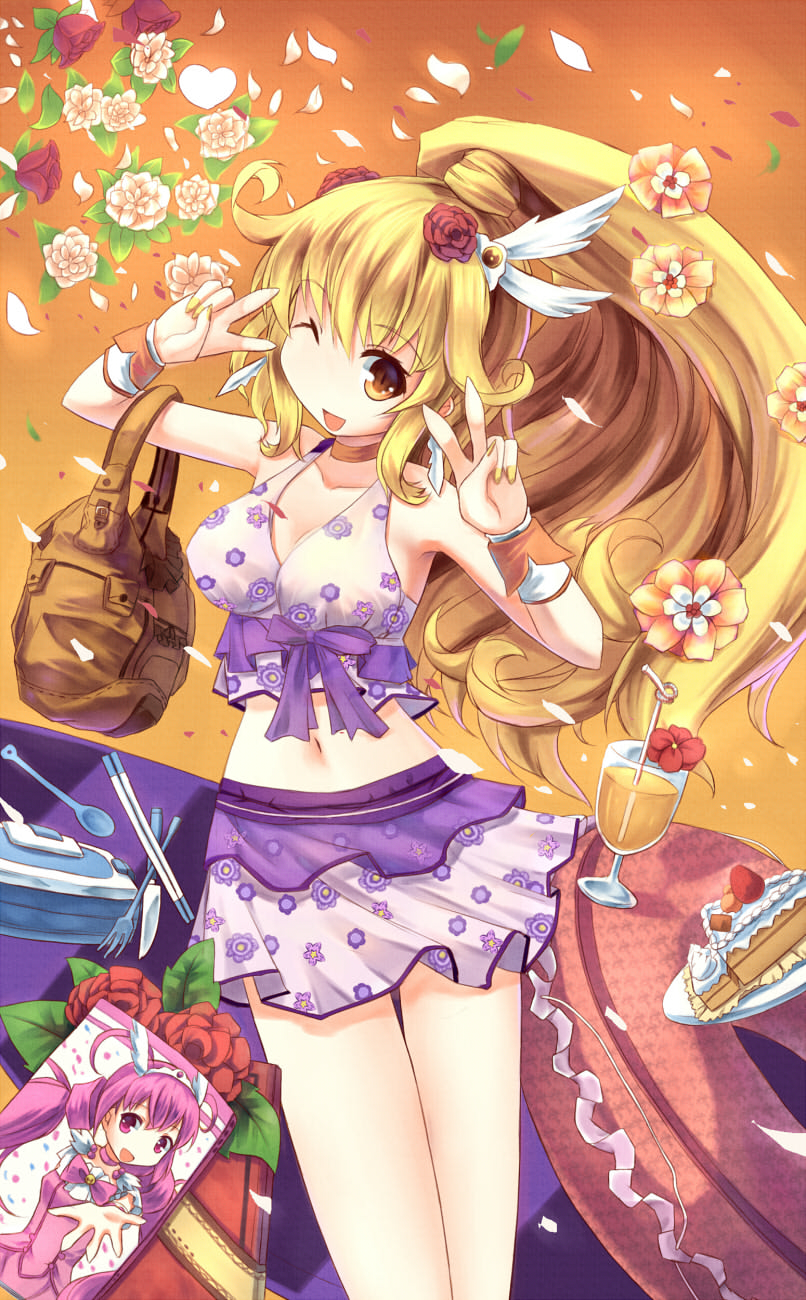kise yayoi, hoshizora miyuki, and cure happy (precure and 1 more) drawn by hoshi_no_gen