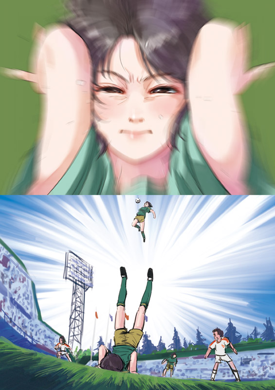 tachibana masao and tachibana kazuo (captain tsubasa) drawn by otsu_natsu