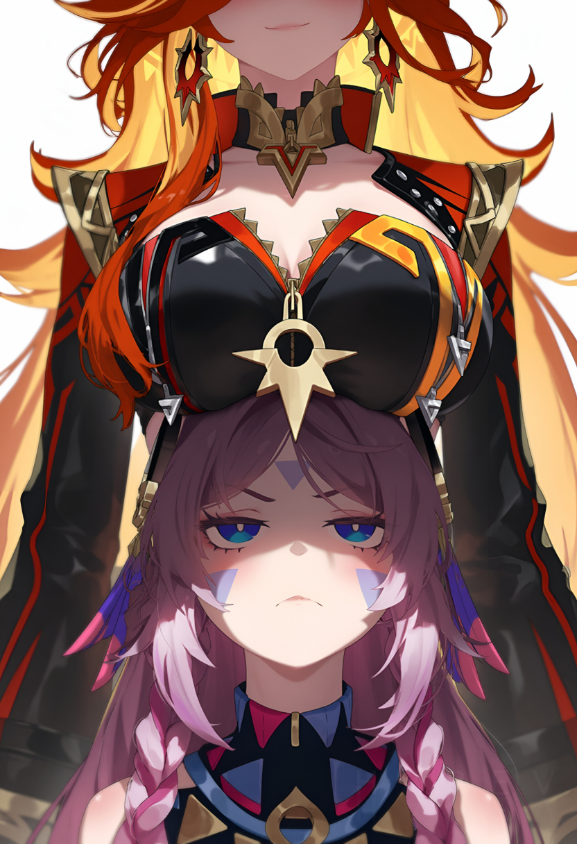 citlali and mavuika (genshin impact) drawn by hare_zzv