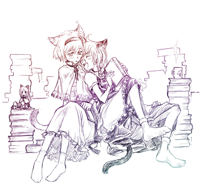 kirisame marisa, alice margatroid, and shanghai doll (touhou) drawn by huu00