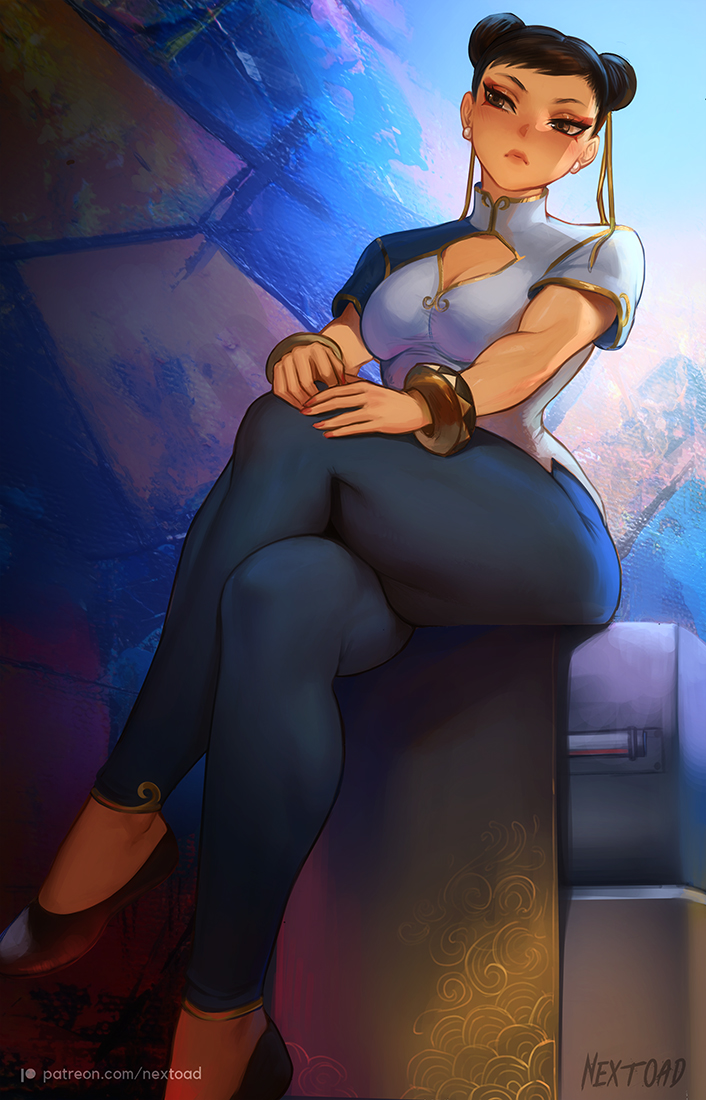 chun-li (street fighter and 1 more) drawn by nextoad
