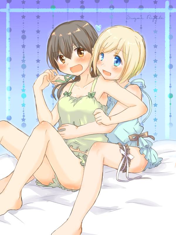 erica hartmann and gertrud barkhorn (world witches series and 1 more) drawn by loud_stereo