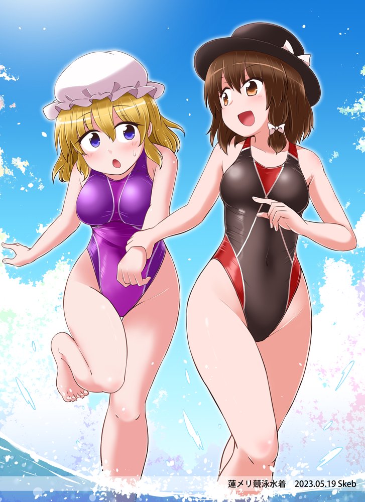 usami renko and maribel hearn (touhou) drawn by kousei_(public_planet)