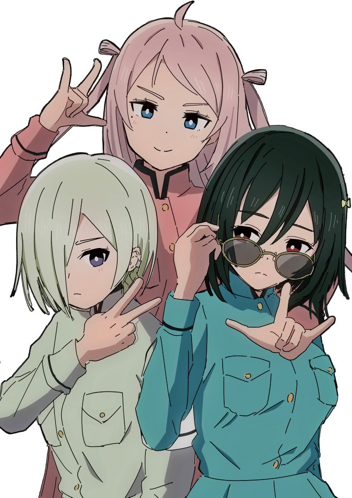 mifune shioriko, zhong lanzhu, and mia taylor (love live! and 2 more) drawn by yozorapi