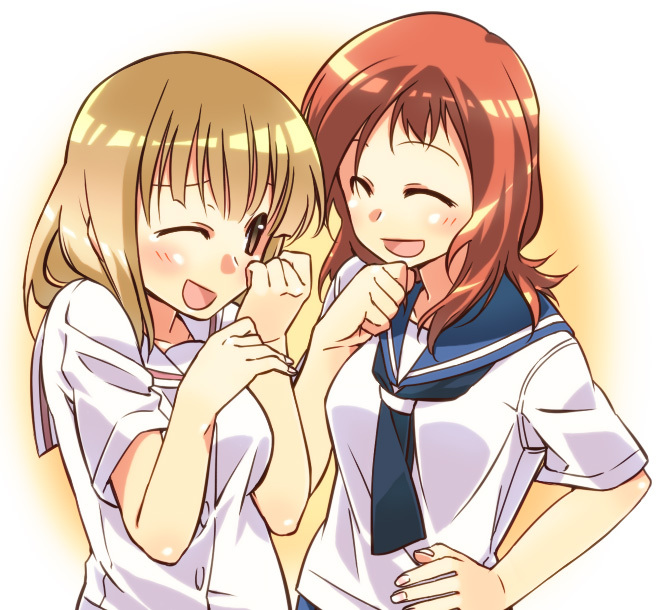 takei hisa and fukuji mihoko (saki) drawn by tsuchinoko_(muni_muni)