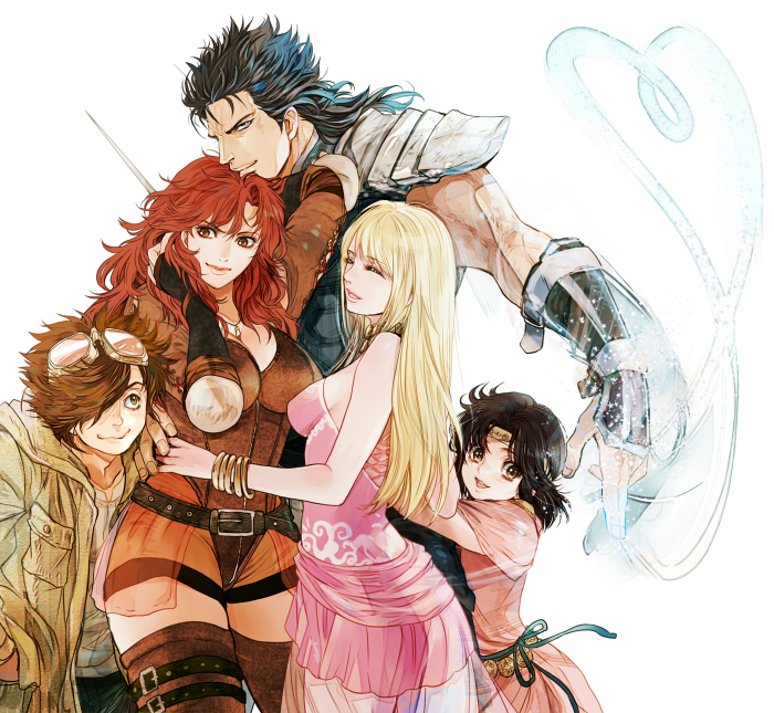 rei, lin, mamiya, bat, and airi (hokuto no ken) drawn by jobo_(isi88)